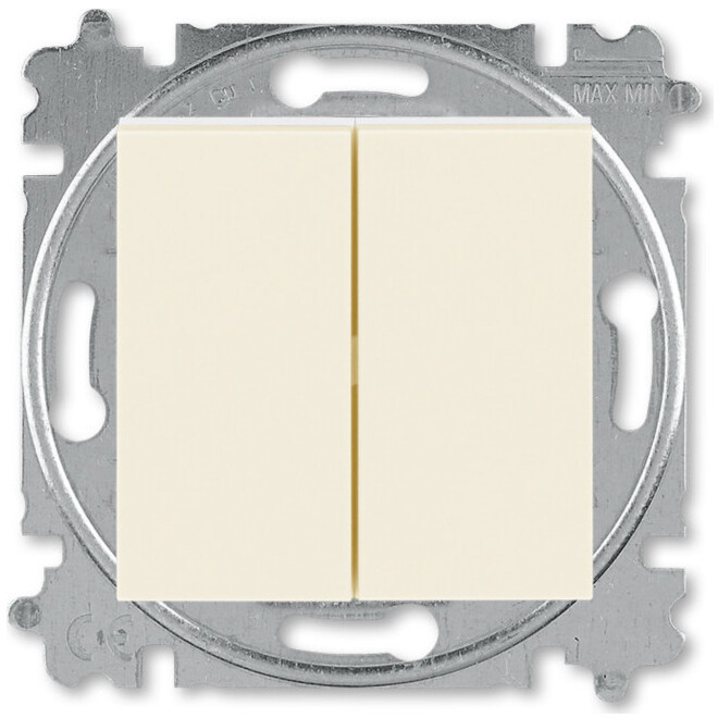 ABB Levit Переключатель перекрёстный одноклавишный белый / ледяной 2CHH590745A6001 в Москве