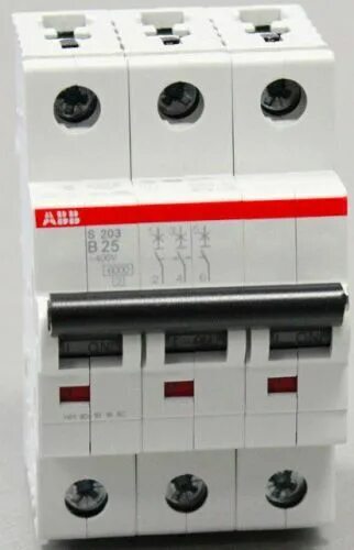 ABB S203 B50 Автоматический выключатель 3-x полюсный 50А с хар.В 6kA 2CDS253001R0505 в Москве