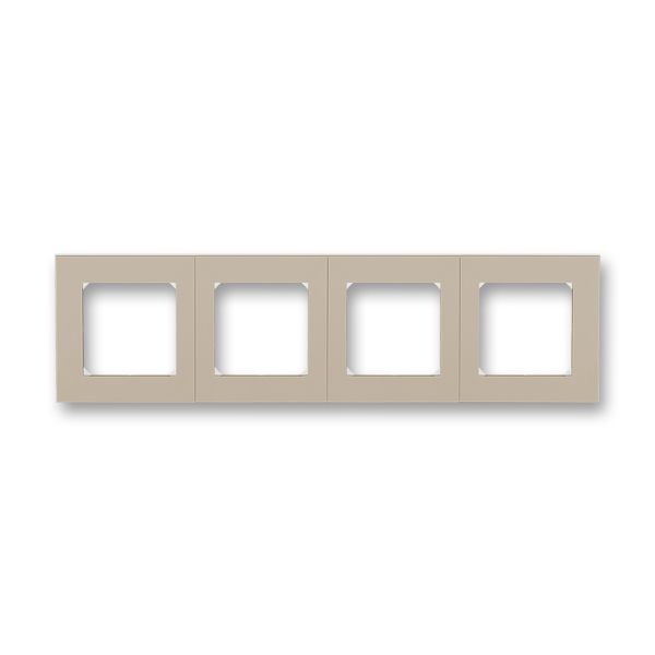 Рамка четверная ABB Levit кофе макиато-белый 2CHH015040A6018