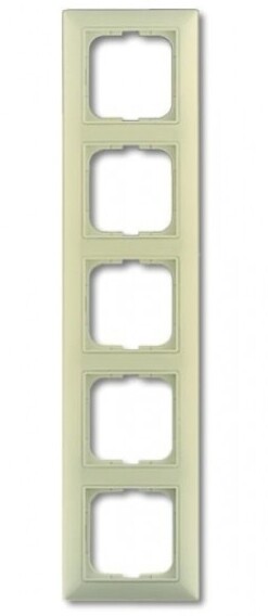 ABB Basic55 Слоновая Кость Рамка с декоративной накладкой, 4-местная 1725-0-1487/2CKA001725A1487/ в Москве