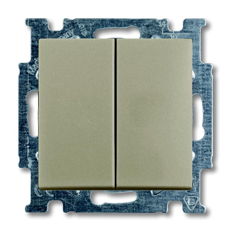 ABB BJE Механизм 1-клавишной, 1-полюсной кнопки (НО контакт/НЗ контакт), 10А 24В, серия impuls в Москве