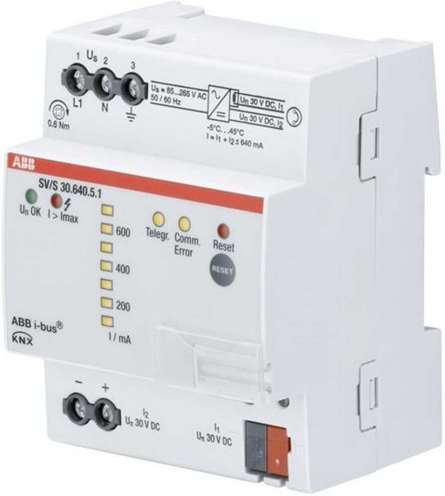 ABB KNX SV/S 30.640.5.1 Источник питания 640мА, диагностика шины, MDRC в Москве