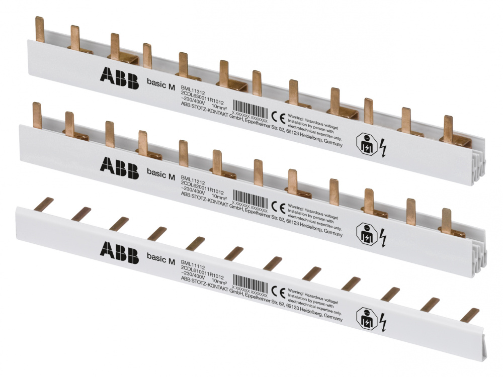ABB Basic M Шина 1P, 57 модулей 10мм2 BML11157 в Москве