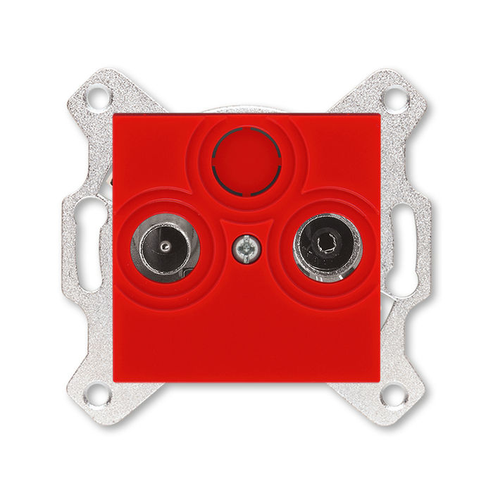 Розетка TV-R оконечная ABB Levit, красный 2CHH083503A6065