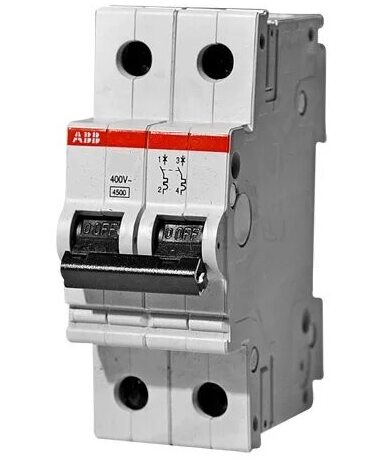 ABB S204 C6 Автоматический выключатель 4x полюсный 3P+N на 6А 6кА тип АС 230/400В 2CDS254001R0064 s201 в Москве