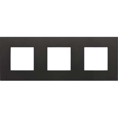 Рамка на 3 поста ABB Zenit, немецкий стандарт (антрацит) 2CLA227190N1001 + 2CLA227190N1001 + 2CLA227190N1001 + 2CLA227300N1801