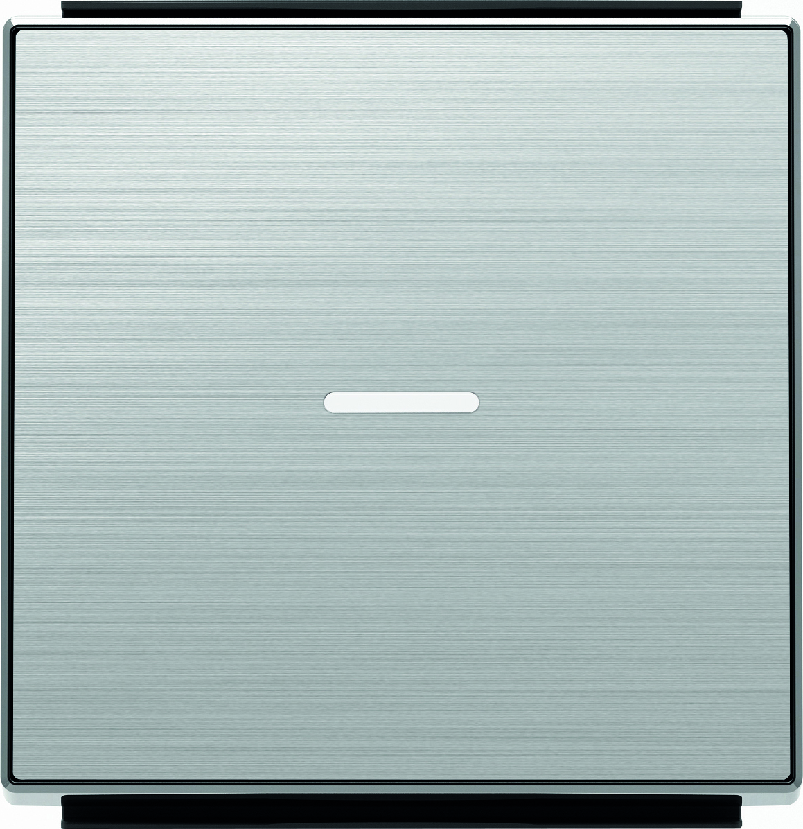 Выключатель одноклавишный перекрестный с подсветкой (с 3-х мест) ABB Sky, 10 А, нержавеющая сталь 2CLA811000A1001 + 2CLA850130A1401 + 2CLA819202A1001