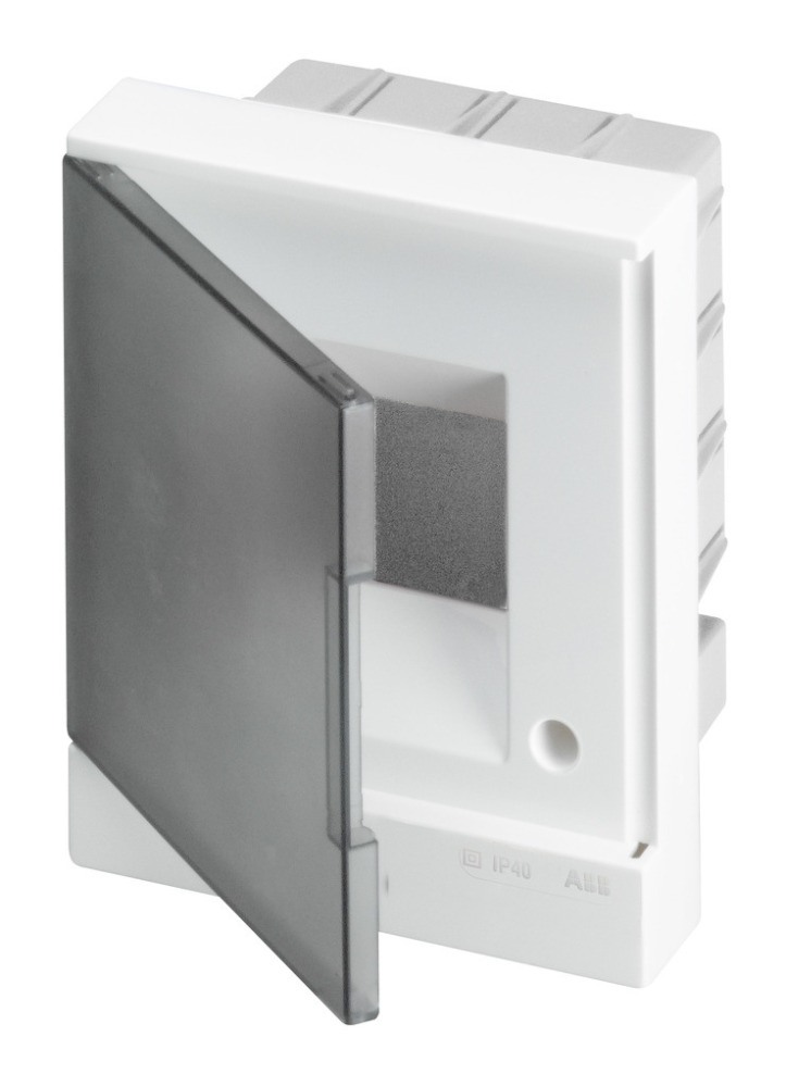 ABB Basic E Бокс в нишу 4М серая прозрачная дверь (c клеммами) арт. 1SZR004002A1201 в Москве