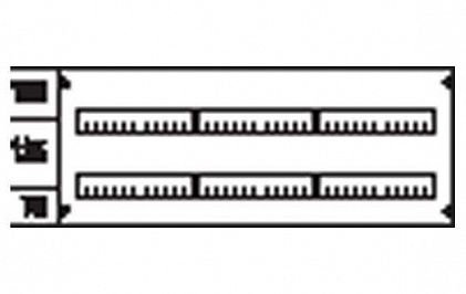 Пластрон с прорезями 3ряда/2 рейки ABB AS32 в Москве