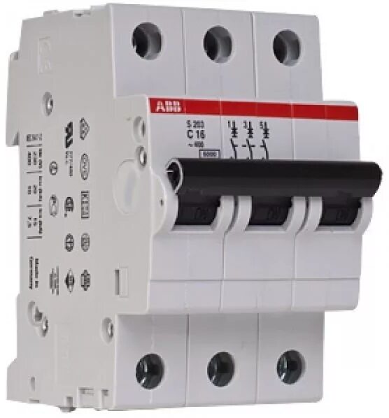 ABB S203 Автоматический выключатель 3P 2А (Z) 2CDS253001R0278 в Москве
