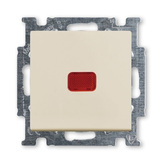 ABB BJB Basic 55 Беж Переключатель 1-клавишный с подсветкой и N-клеммой 2CKA001012A2150 в Москве