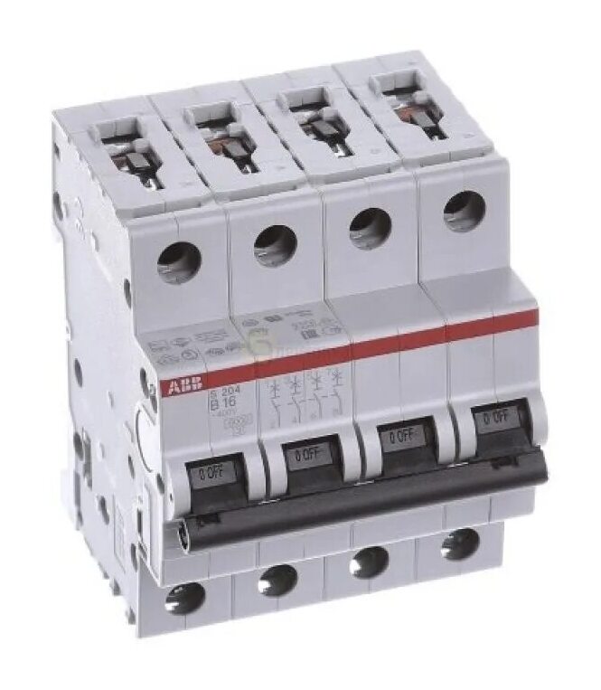 ABB S200 2CDS254001R0824 Автоматический выключатель четырехполюсный 100А (6 кА, C) в Москве